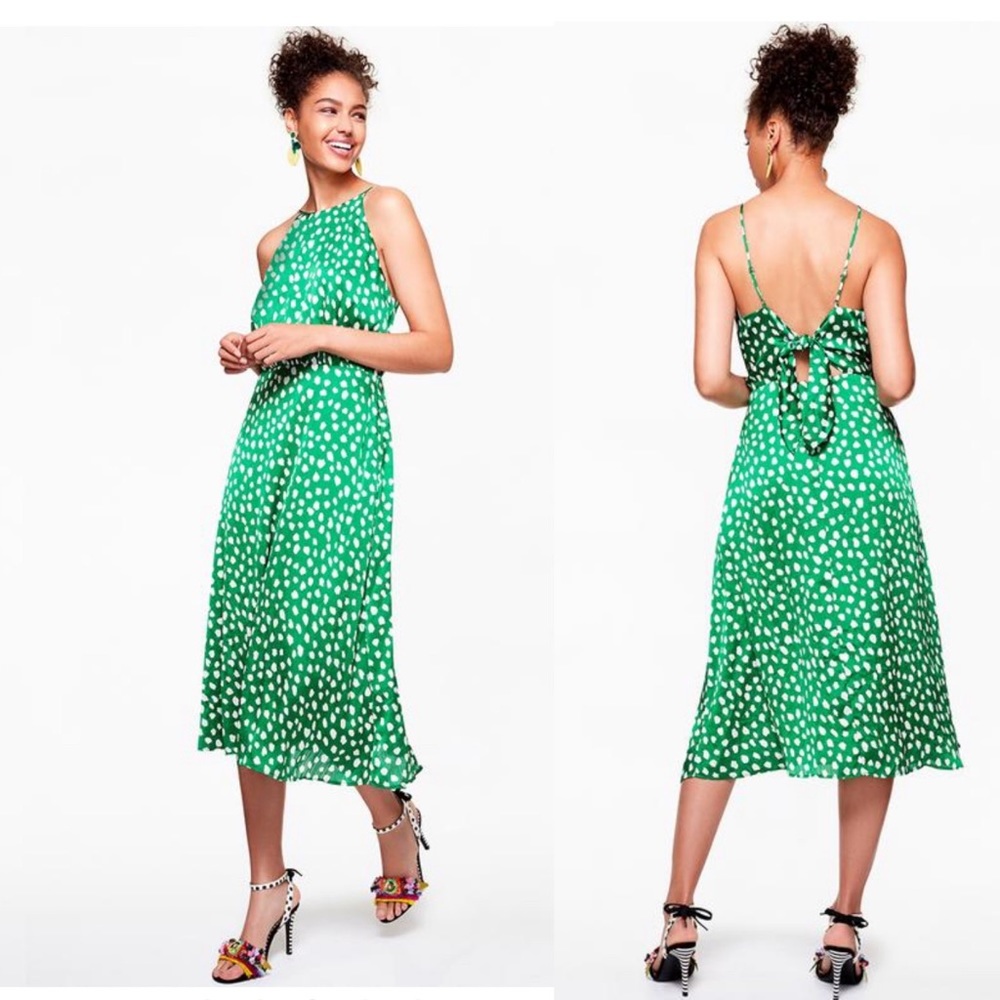 Betsey Johnson Green Polka Dot Dress